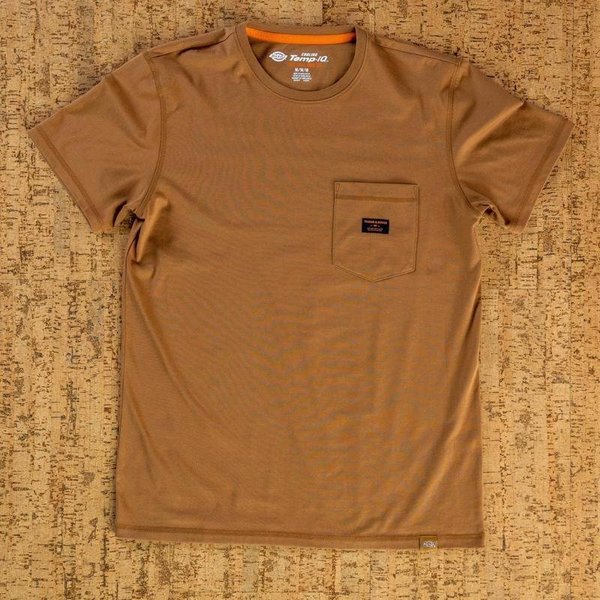 Dickies Traeger Tee Shirt Brown L TRGSS1BDL